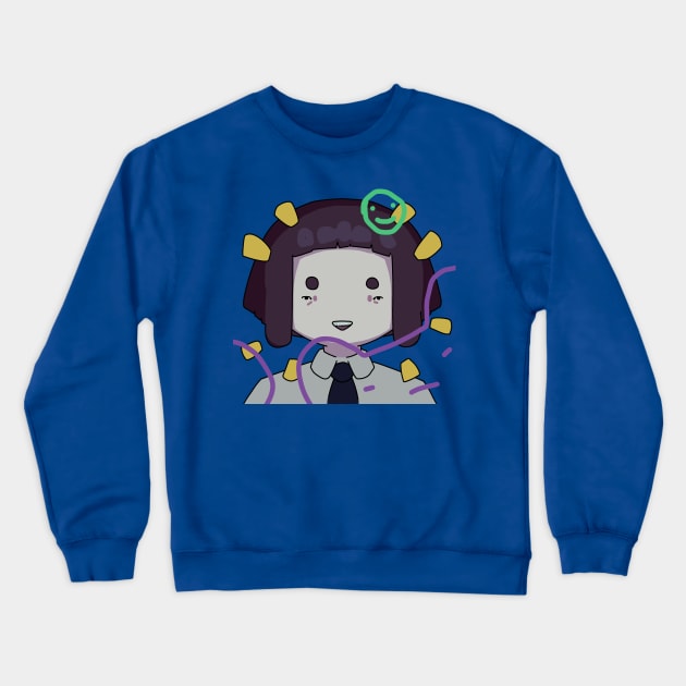 Cute office girl Crewneck Sweatshirt by cokyfish